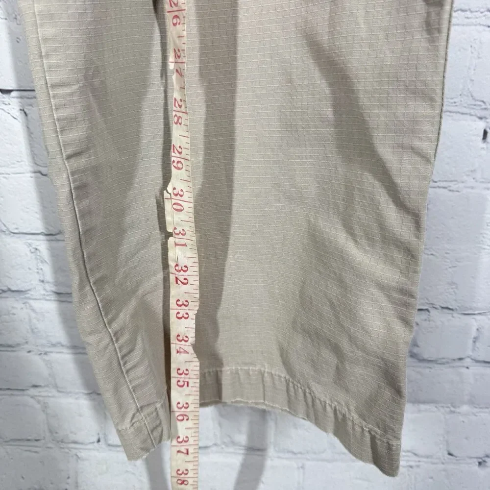 Cabelas Cargo Pants Men 36X32 Beige Hiking Outdoor Work Wear Farm Utility Casual